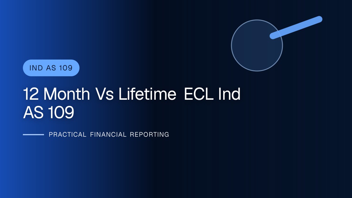 Professional finance team reviewing 12-month versus lifetime ecl requirements and supporting accounting documentation