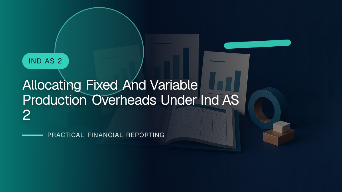 Original finance artwork for Allocating Fixed and Variable Production Overheads under Ind AS 2