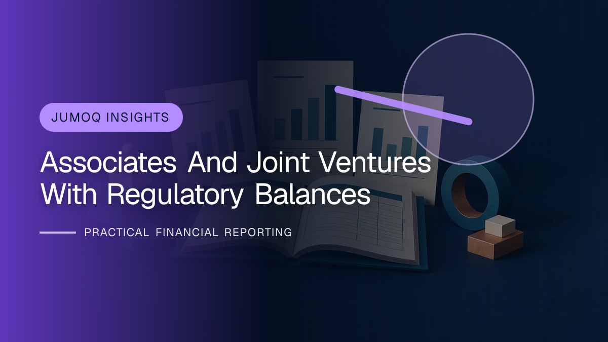 Original finance artwork for Associates and Joint Ventures with Regulatory Balances