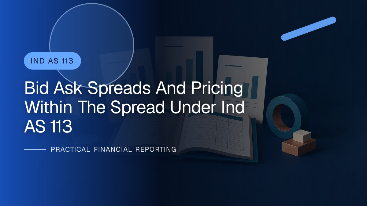 Original finance artwork for Bid-ask Spreads and Pricing within the Spread under Ind AS 113