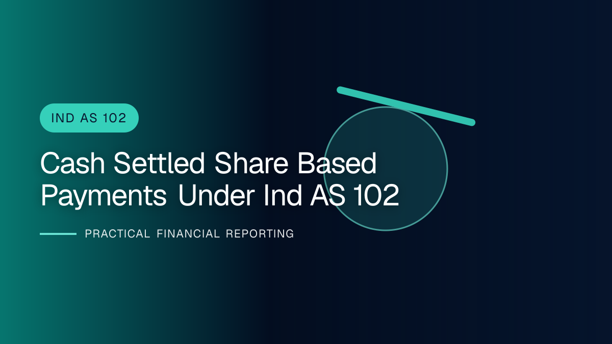 Professional financial reporting illustration for Cash-settled Share-based Payments under Ind AS 102