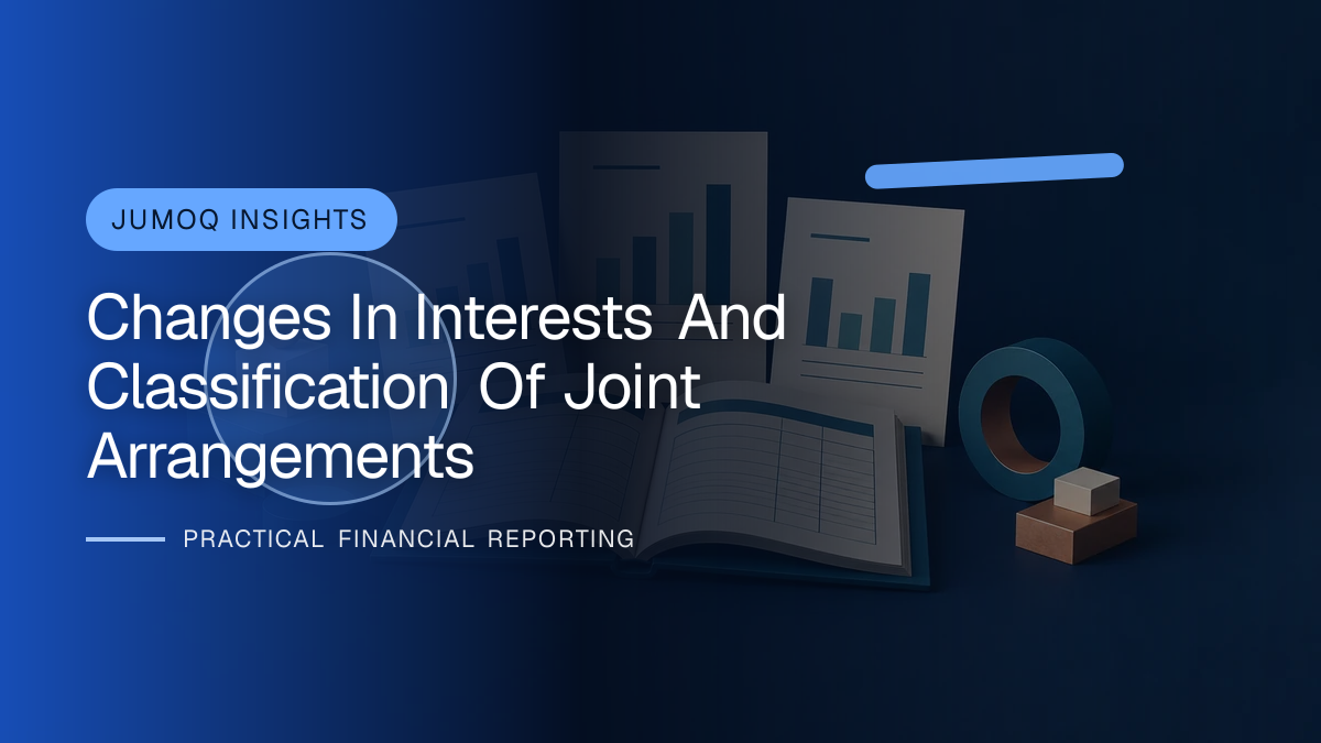 Original finance artwork for Changes in Interests and Classification of Joint Arrangements