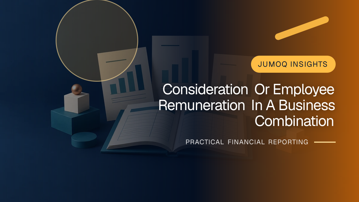 Original finance artwork for Consideration or Employee Remuneration in a Business Combination?