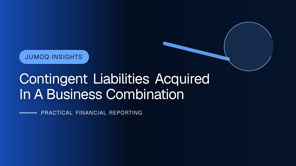 Professional financial reporting illustration for Contingent Liabilities Acquired in a Business Combination
