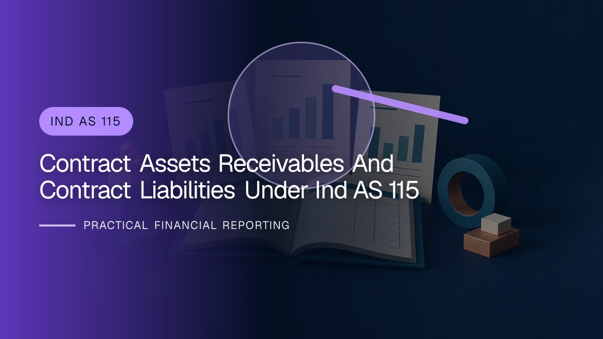 Original finance artwork for Contract Assets, Receivables and Contract Liabilities under Ind AS 115