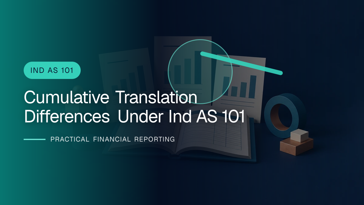 Original finance artwork for Cumulative Translation Differences under Ind AS 101