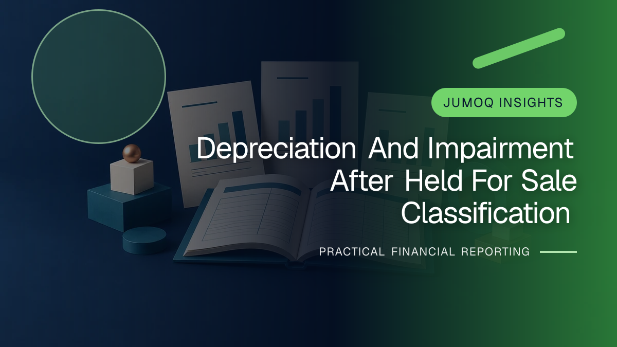 Original finance artwork for Depreciation and Impairment after Held-for-sale Classification