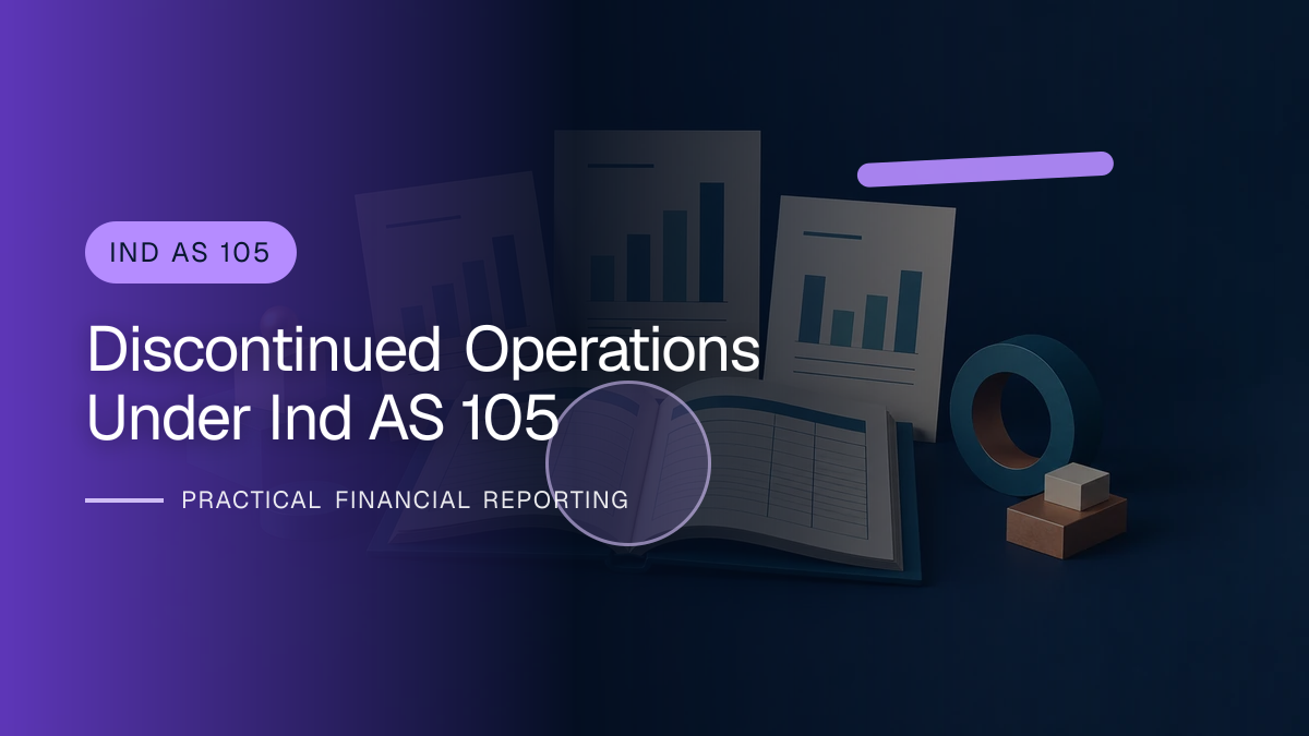 Original finance artwork for Discontinued Operations under Ind AS 105