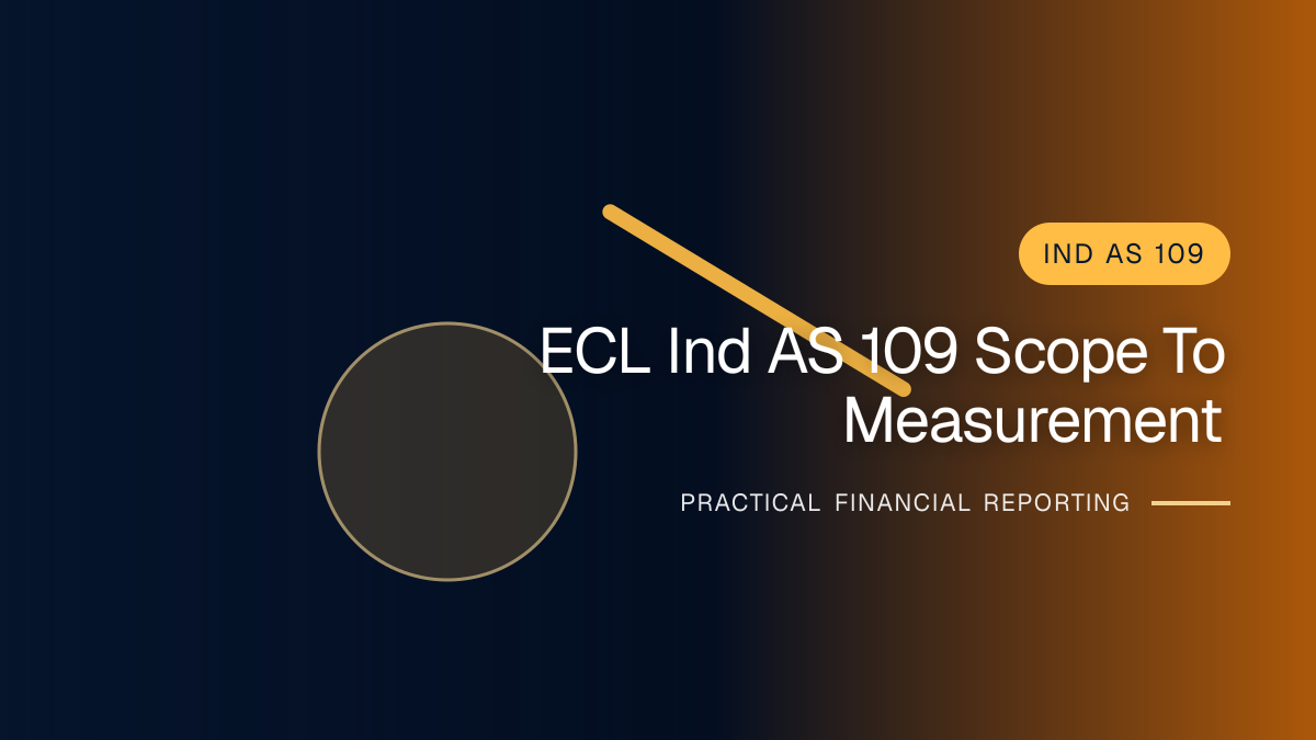 Professional finance team reviewing ecl under ind as 109 requirements and supporting accounting documentation