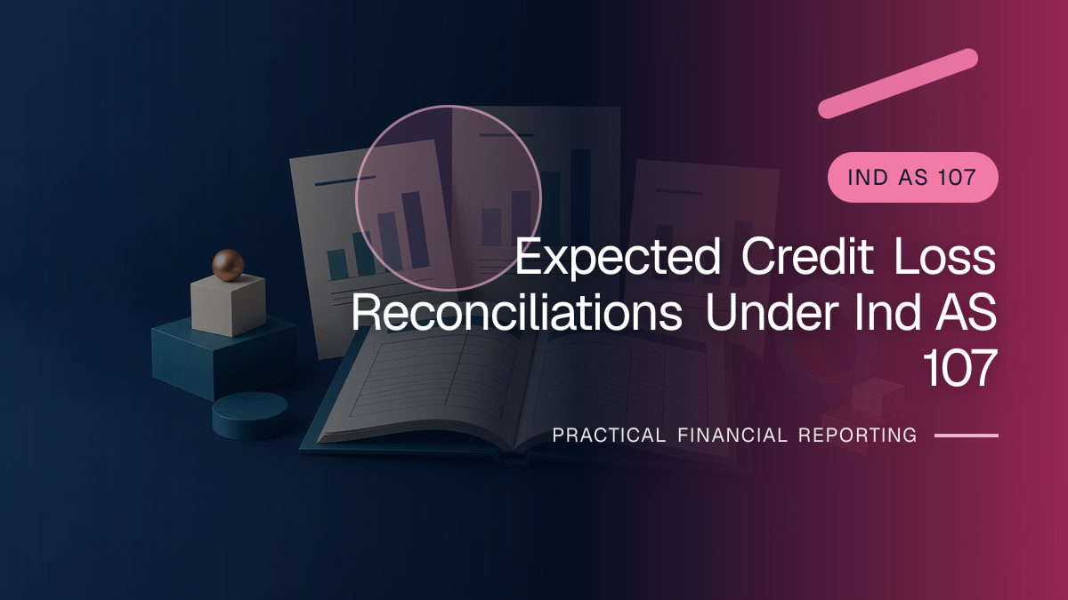 Original finance artwork for Expected Credit Loss Reconciliations under Ind AS 107