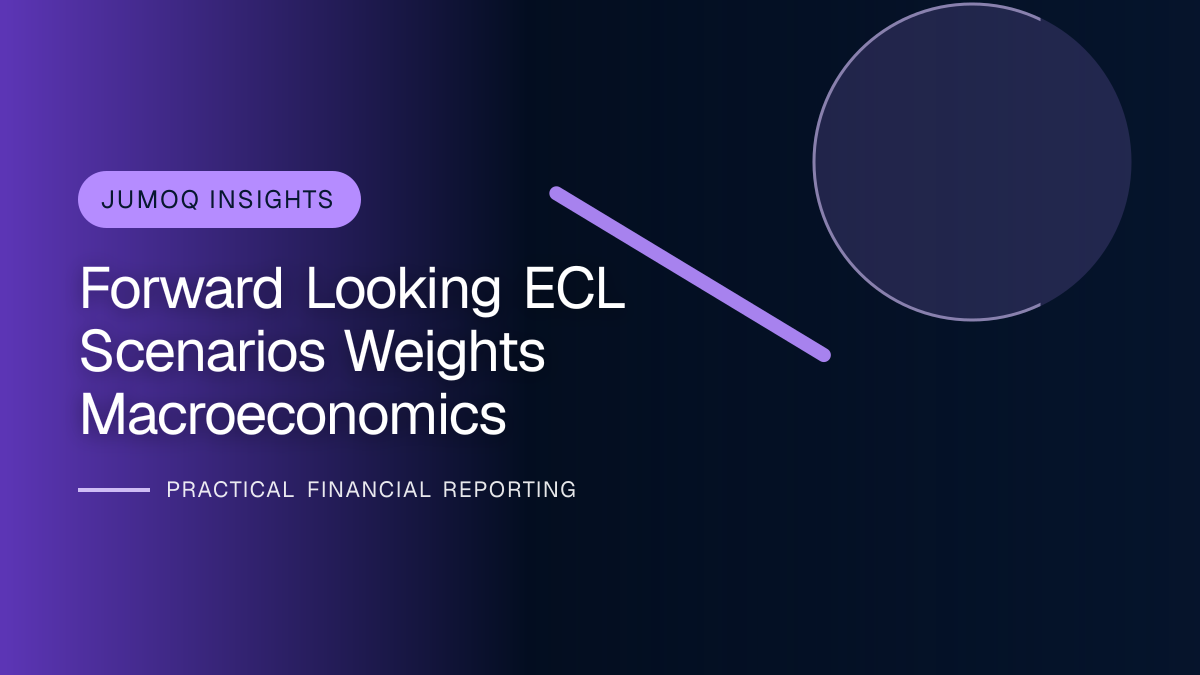 Professional finance team reviewing forward-looking ecl requirements and supporting accounting documentation