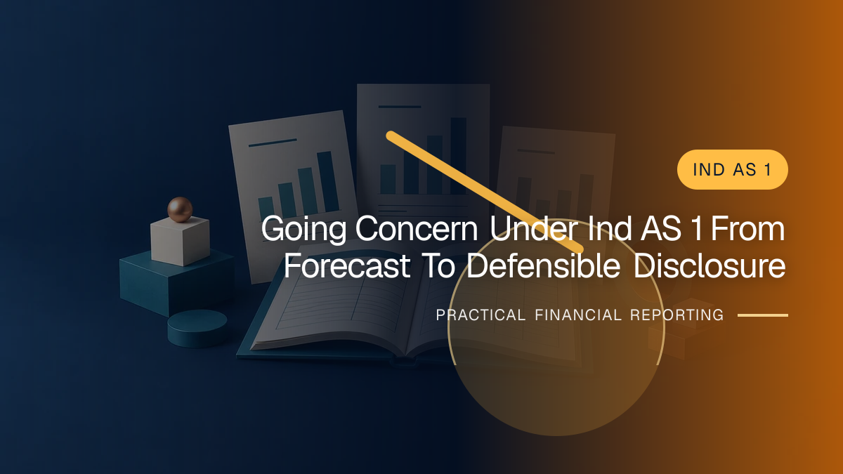 Original finance artwork for Going Concern under Ind AS 1: From Forecast to Defensible Disclosure