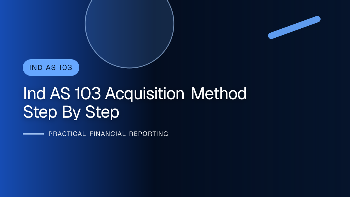 Professional finance team reviewing the acquisition method under ind as 103 requirements and supporting accounting documentation