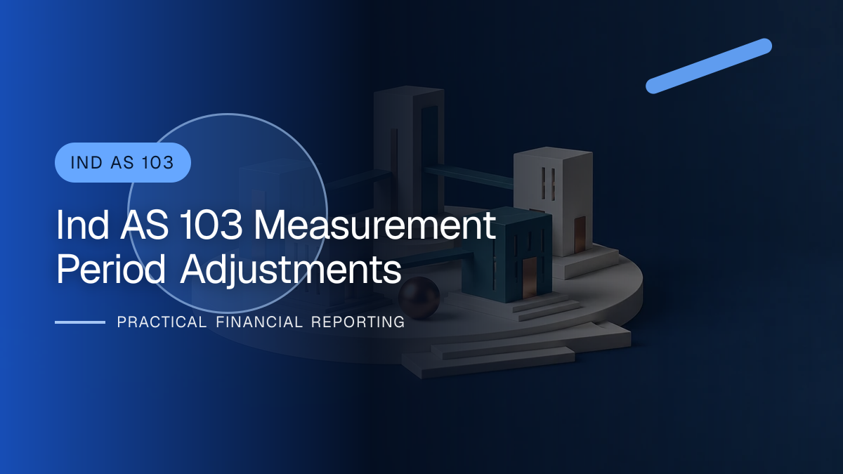 Original finance artwork for Measurement Period Adjustments under Ind AS 103