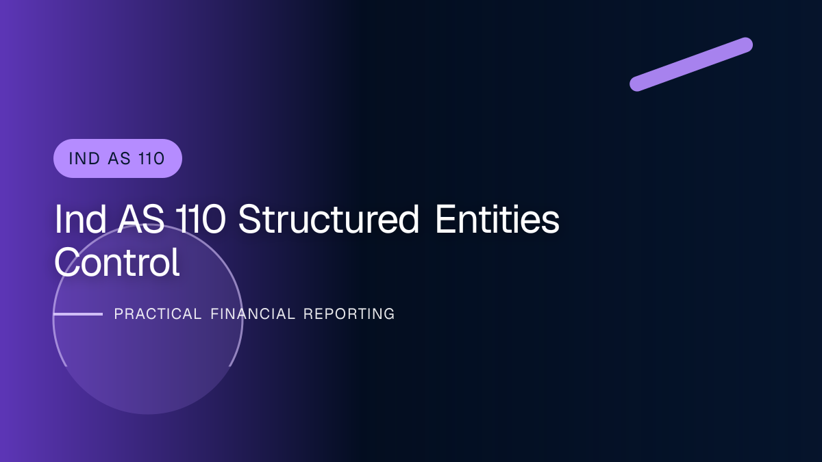 Professional finance team reviewing structured entities under ind as 110 requirements and supporting accounting documentation