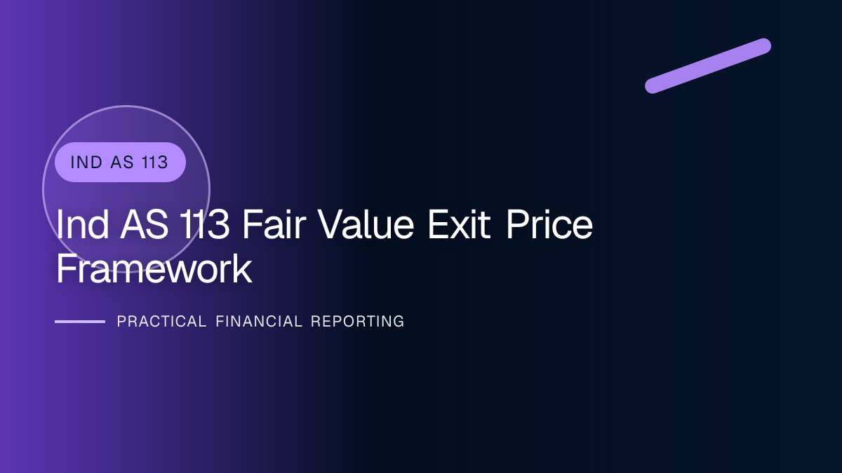 Professional finance team reviewing fair value under ind as 113 requirements and supporting accounting documentation