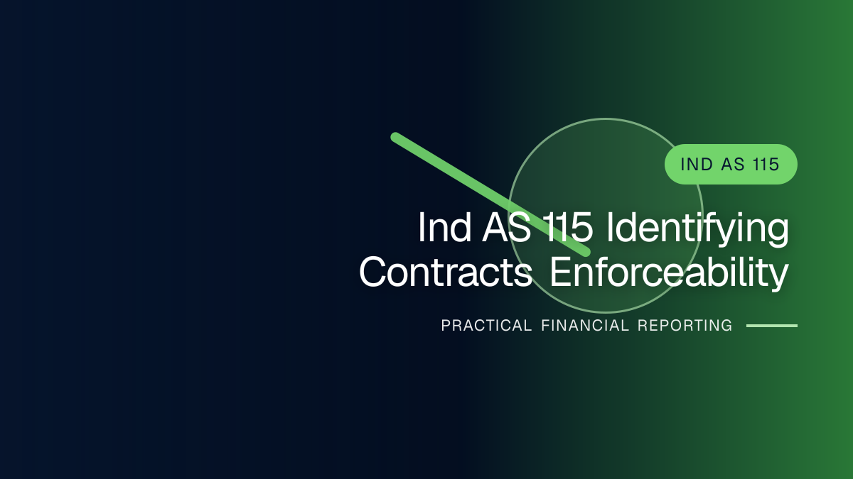 Professional finance team reviewing identifying contracts under ind as 115 requirements and supporting accounting documentation