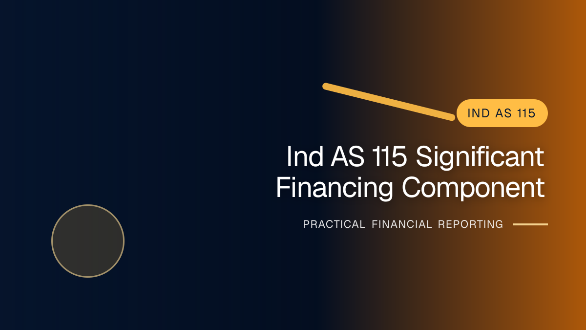 Professional finance team reviewing significant financing components under ind as 115 requirements and supporting accounting documentation