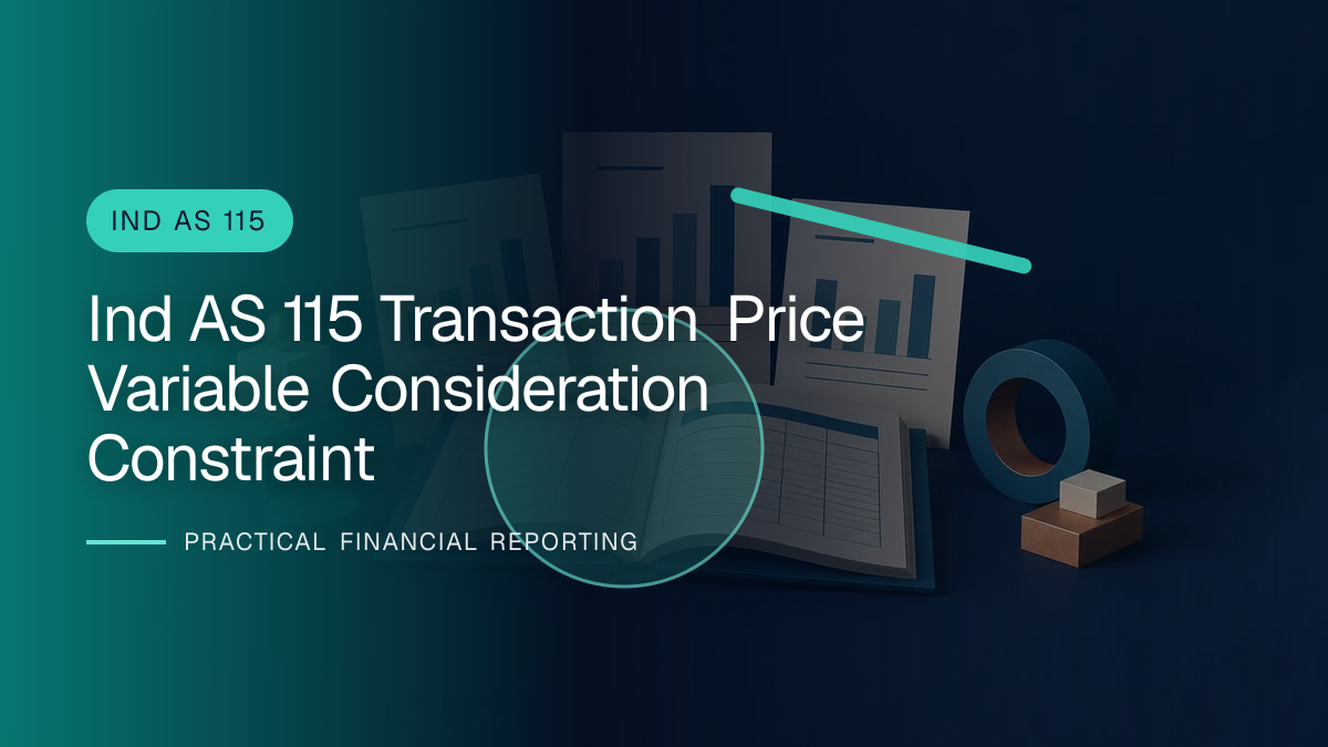 Original finance artwork for Transaction Price under Ind AS 115: Variable Consideration and the Constraint