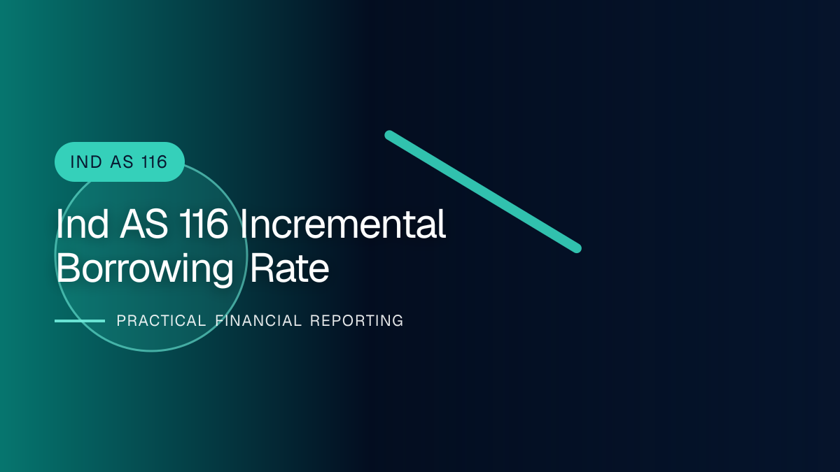 Professional finance team reviewing incremental borrowing rate under ind as 116 requirements and supporting accounting documentation