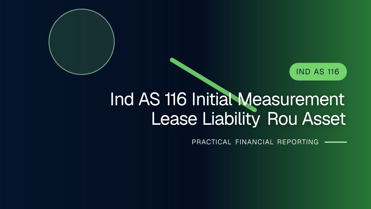 Professional finance team reviewing initial measurement of lease liabilities and right-of-use assets requirements and supporting accounting documentation