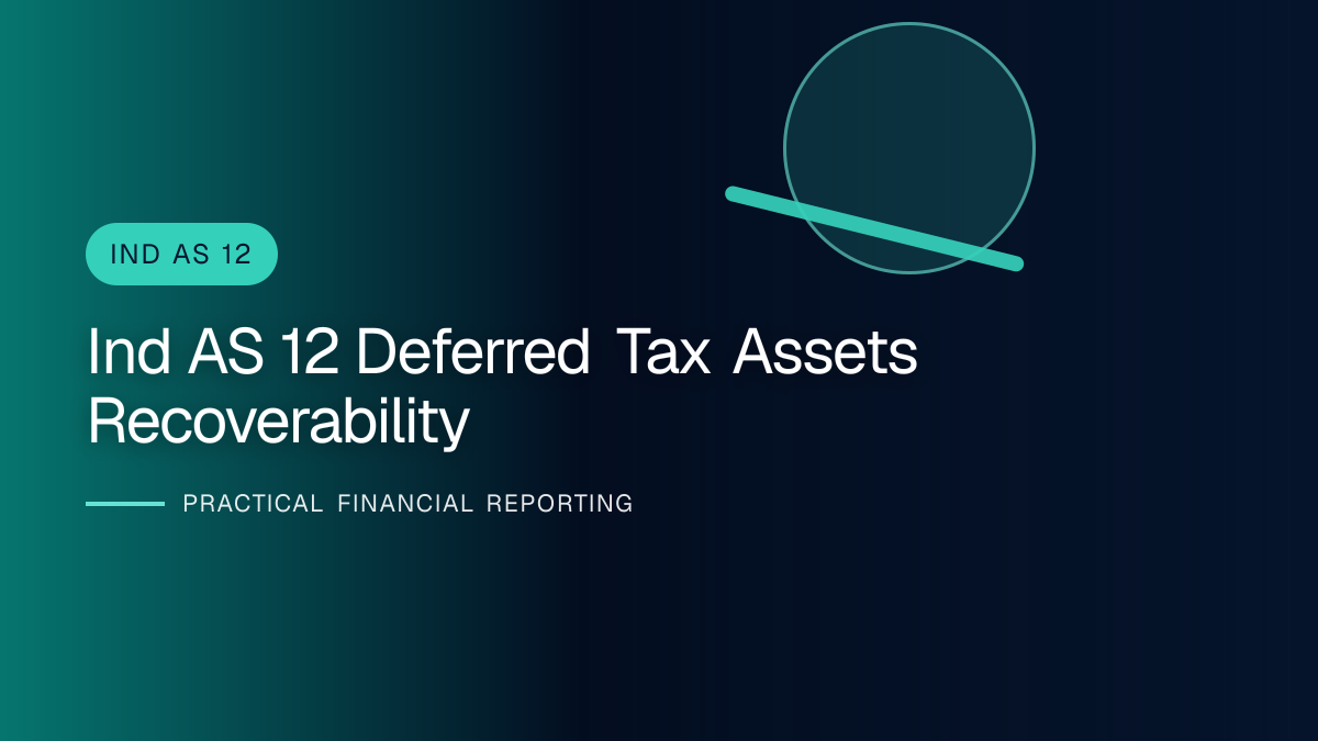 Professional finance team reviewing deferred tax assets under ind as 12 requirements and supporting accounting documentation