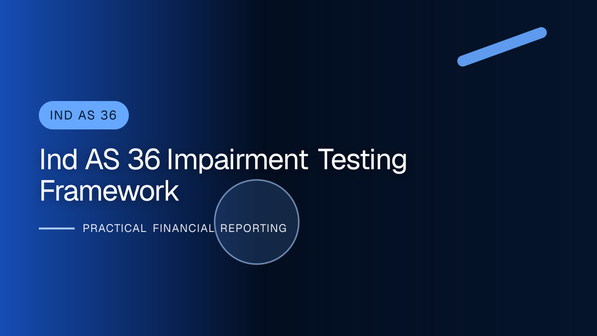 Professional finance team reviewing impairment under ind as 36 requirements and supporting accounting documentation