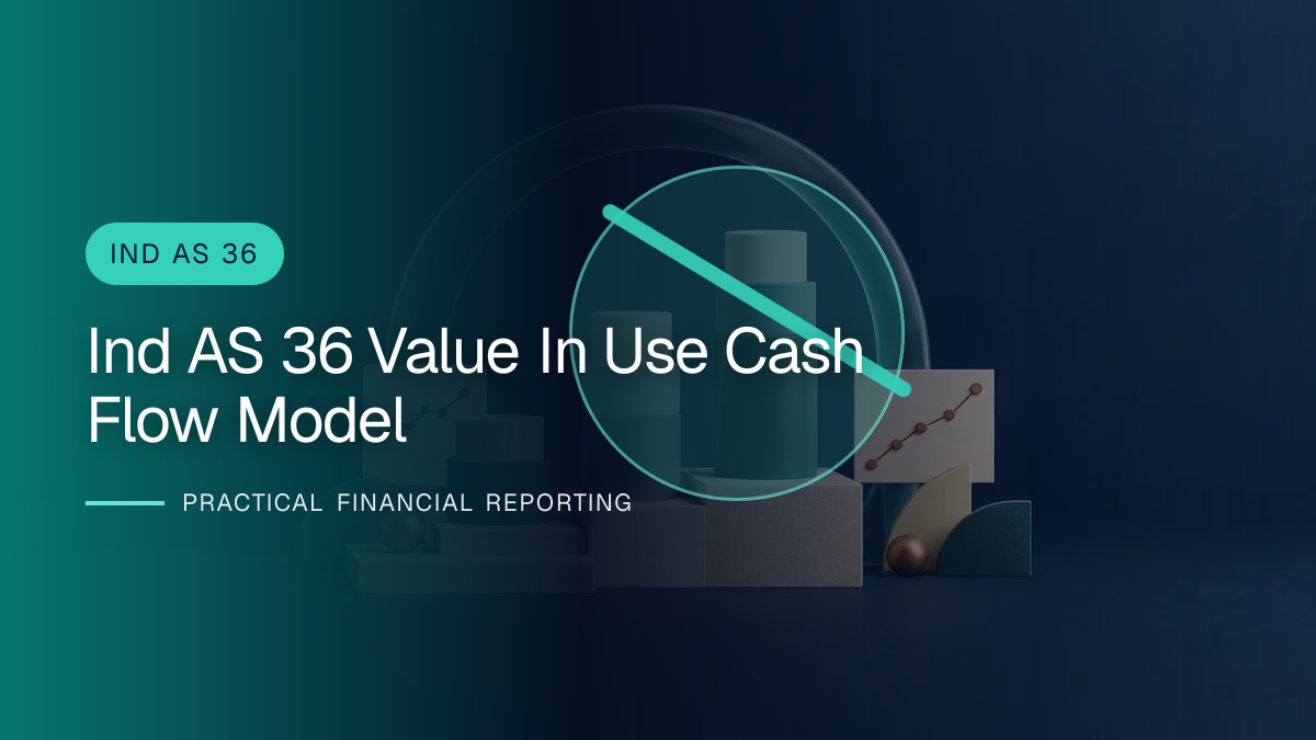 Original finance artwork for Value in Use under Ind AS 36: Building a Defensible Cash-Flow Model