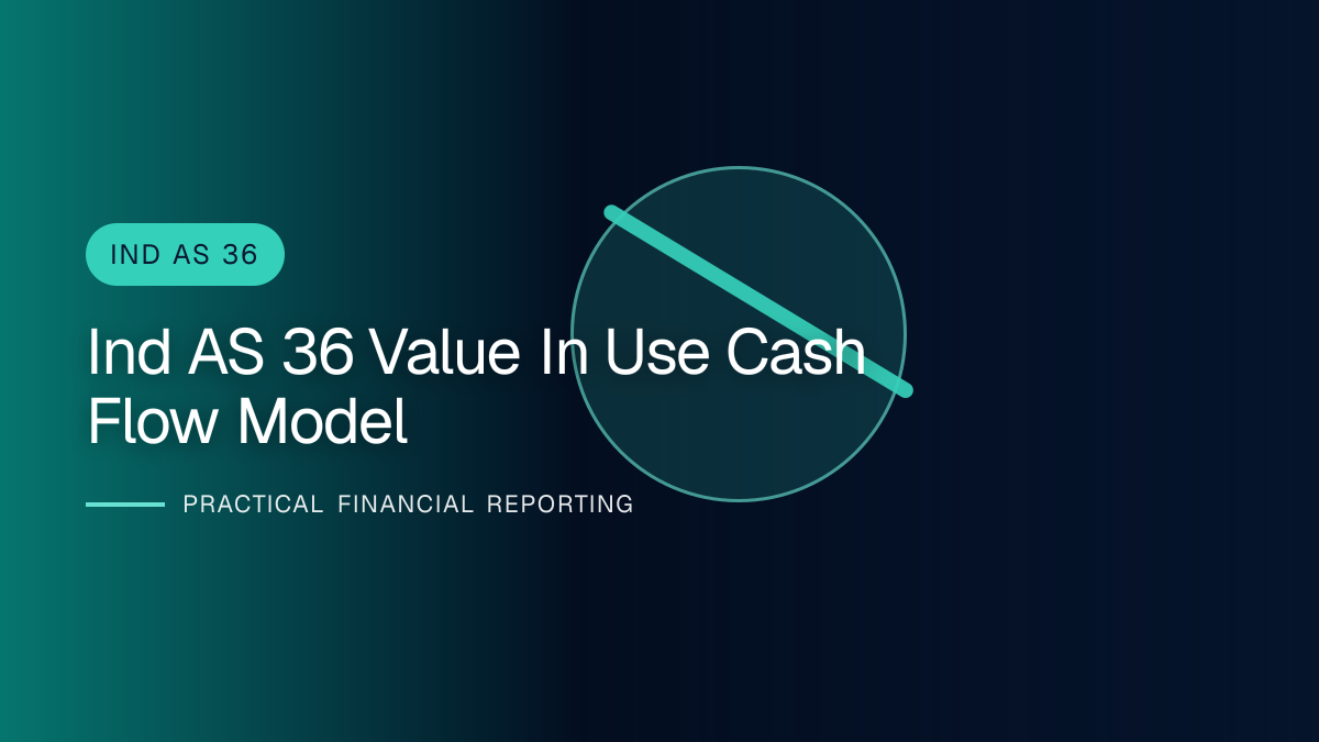 Professional finance team reviewing value in use under ind as 36 requirements and supporting accounting documentation