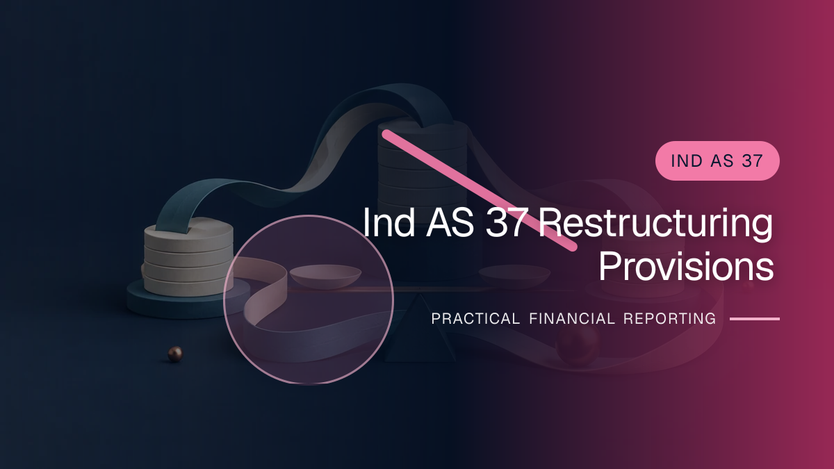 Original finance artwork for Restructuring Provisions under Ind AS 37: When a Plan Becomes an Obligation