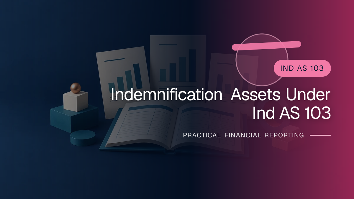 Original finance artwork for Indemnification Assets under Ind AS 103