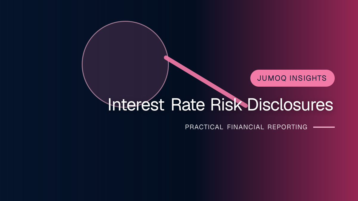 Professional financial reporting illustration for Interest Rate Risk Disclosures