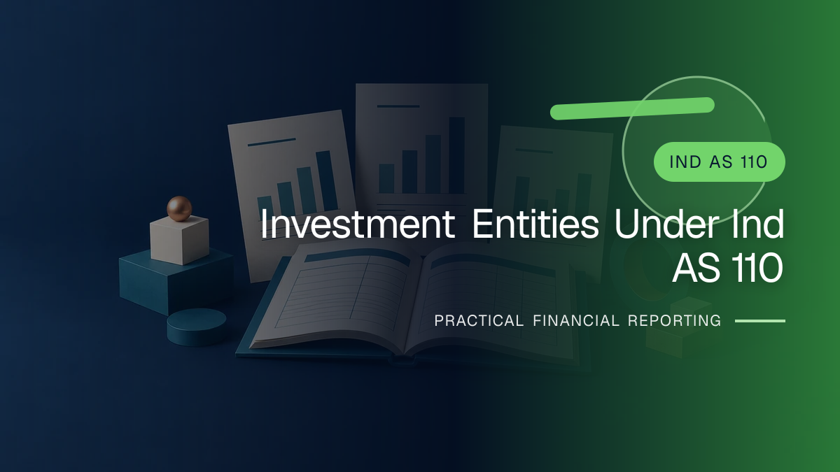 Original finance artwork for Investment Entities under Ind AS 110