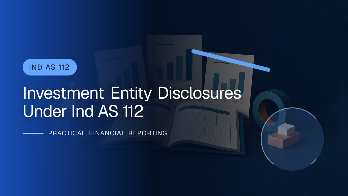 Original finance artwork for Investment Entity Disclosures under Ind AS 112