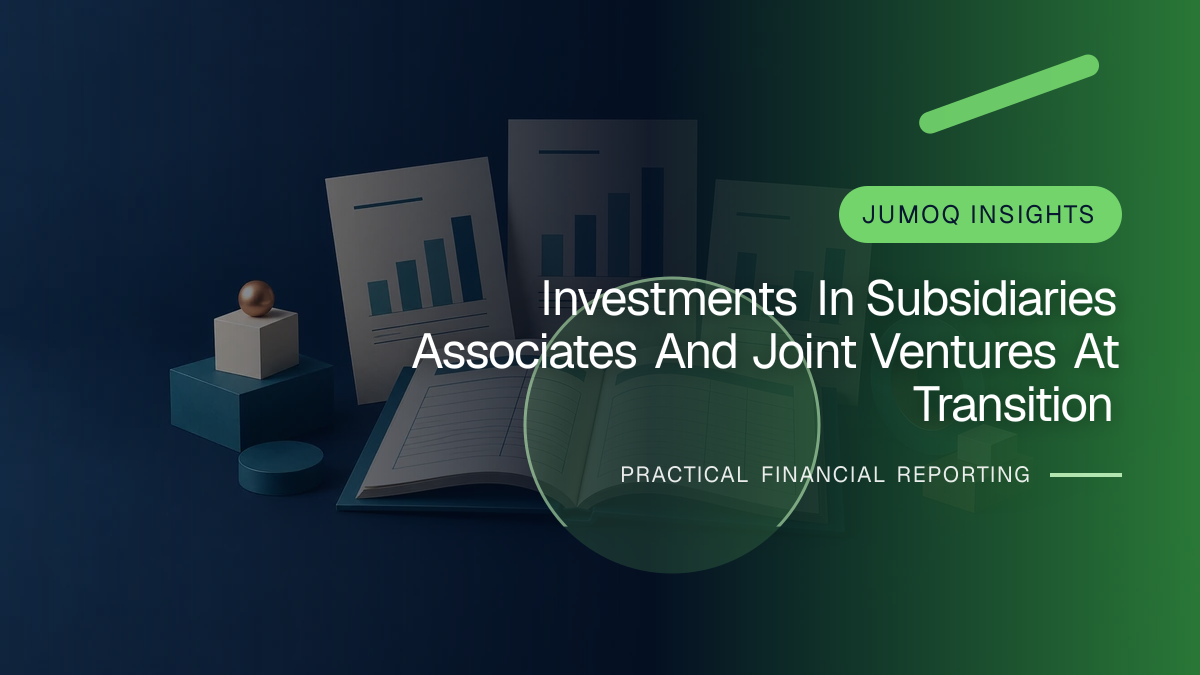 Original finance artwork for Investments in Subsidiaries, Associates and Joint Ventures at Transition