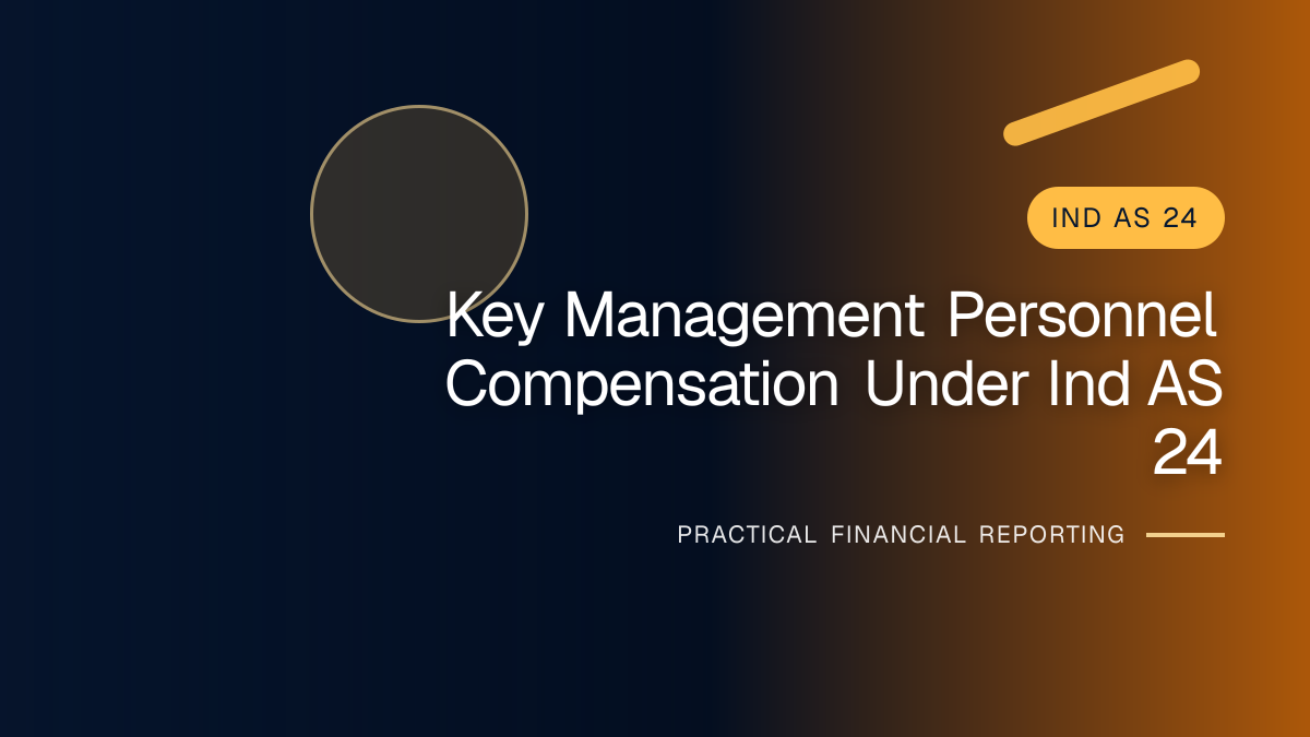 Professional financial reporting illustration for Key Management Personnel Compensation under Ind AS 24