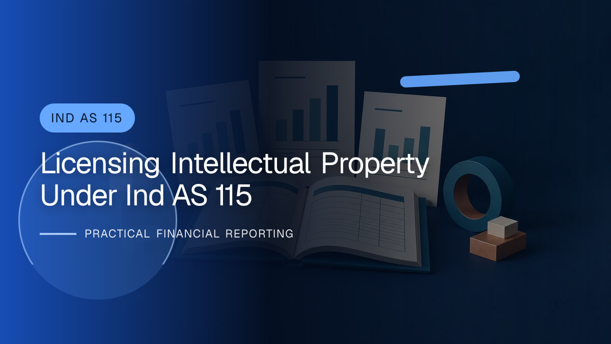 Original finance artwork for Licensing Intellectual Property under Ind AS 115