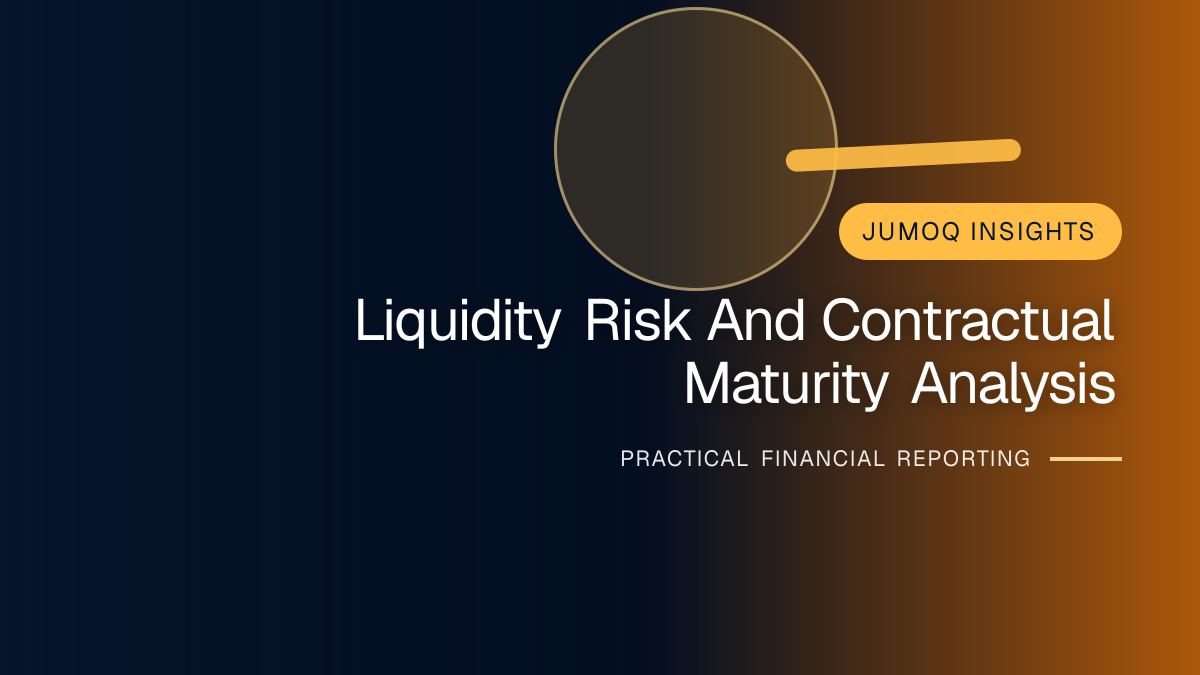 Professional financial reporting illustration for Liquidity Risk and Contractual Maturity Analysis