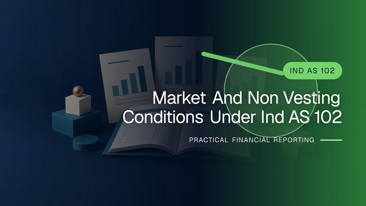 Original finance artwork for Market and Non-vesting Conditions under Ind AS 102