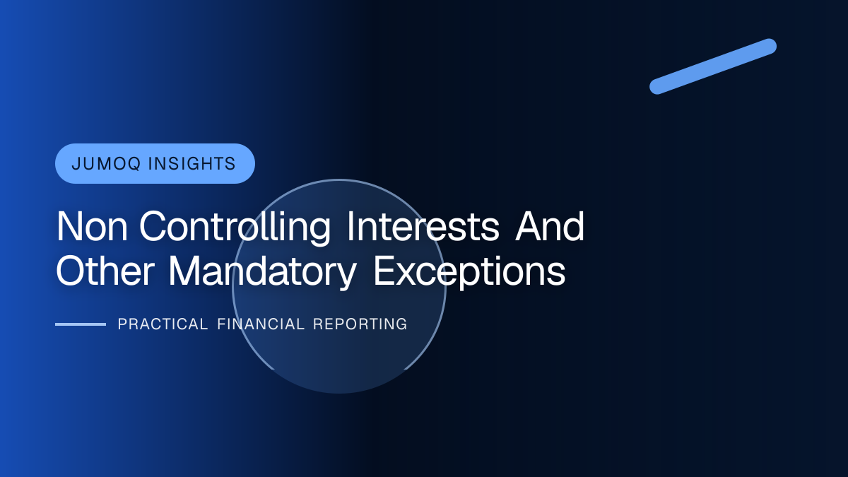 Professional financial reporting illustration for Non-controlling Interests and Other Mandatory Exceptions