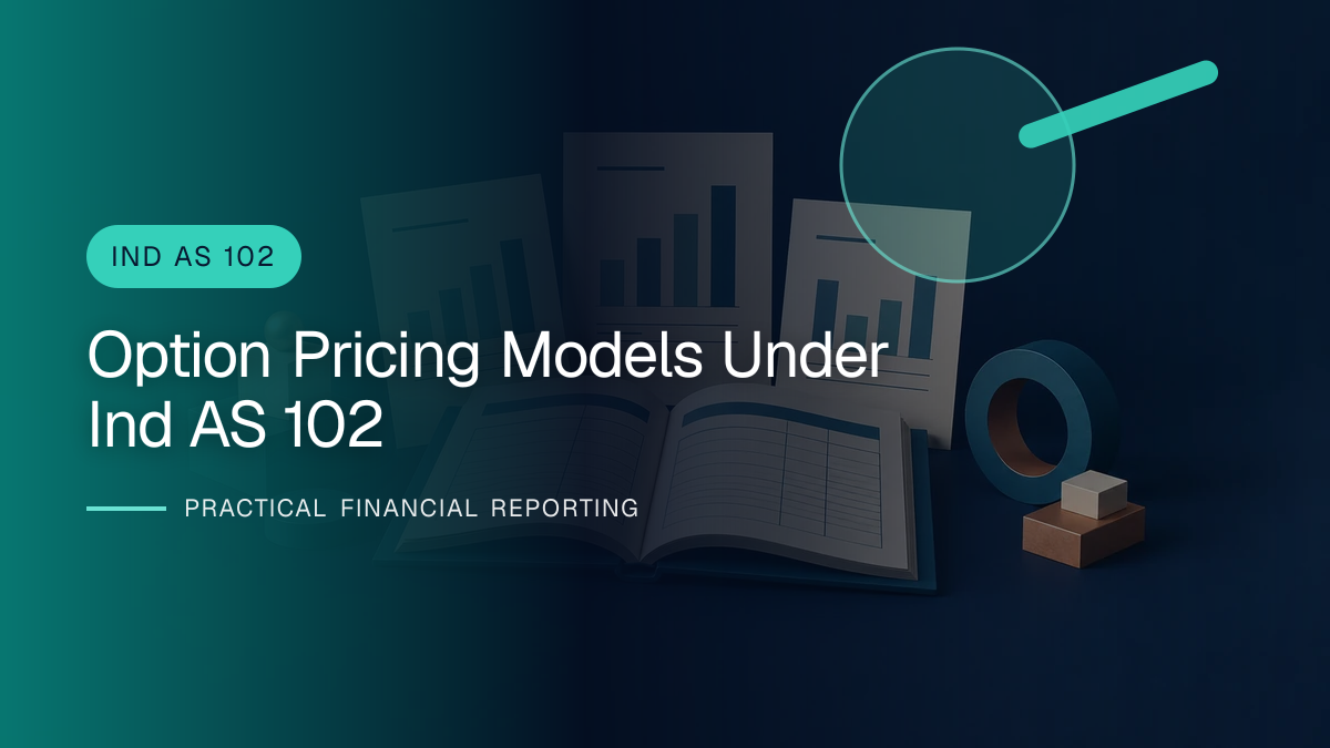Original finance artwork for Option-pricing Models under Ind AS 102