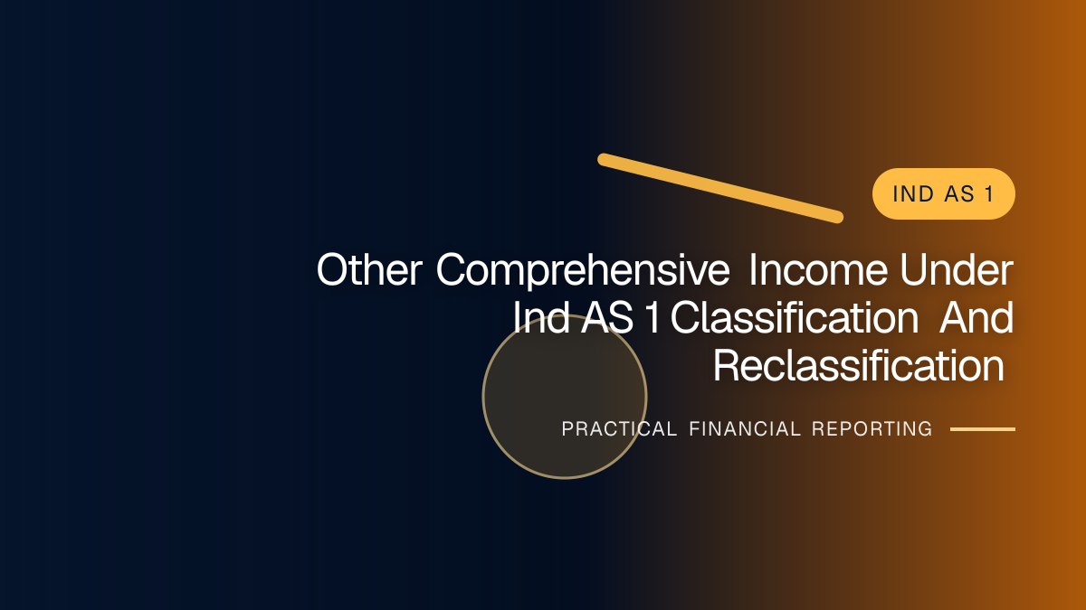 Professional financial reporting illustration for Other Comprehensive Income under Ind AS 1: Classification and Reclassification