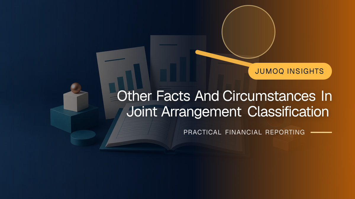 Original finance artwork for Other Facts and Circumstances in Joint Arrangement Classification