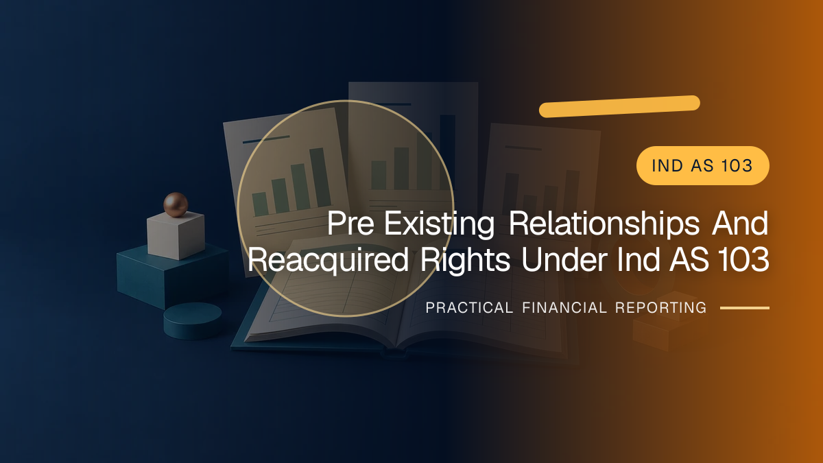 Original finance artwork for Pre-existing Relationships and Reacquired Rights under Ind AS 103