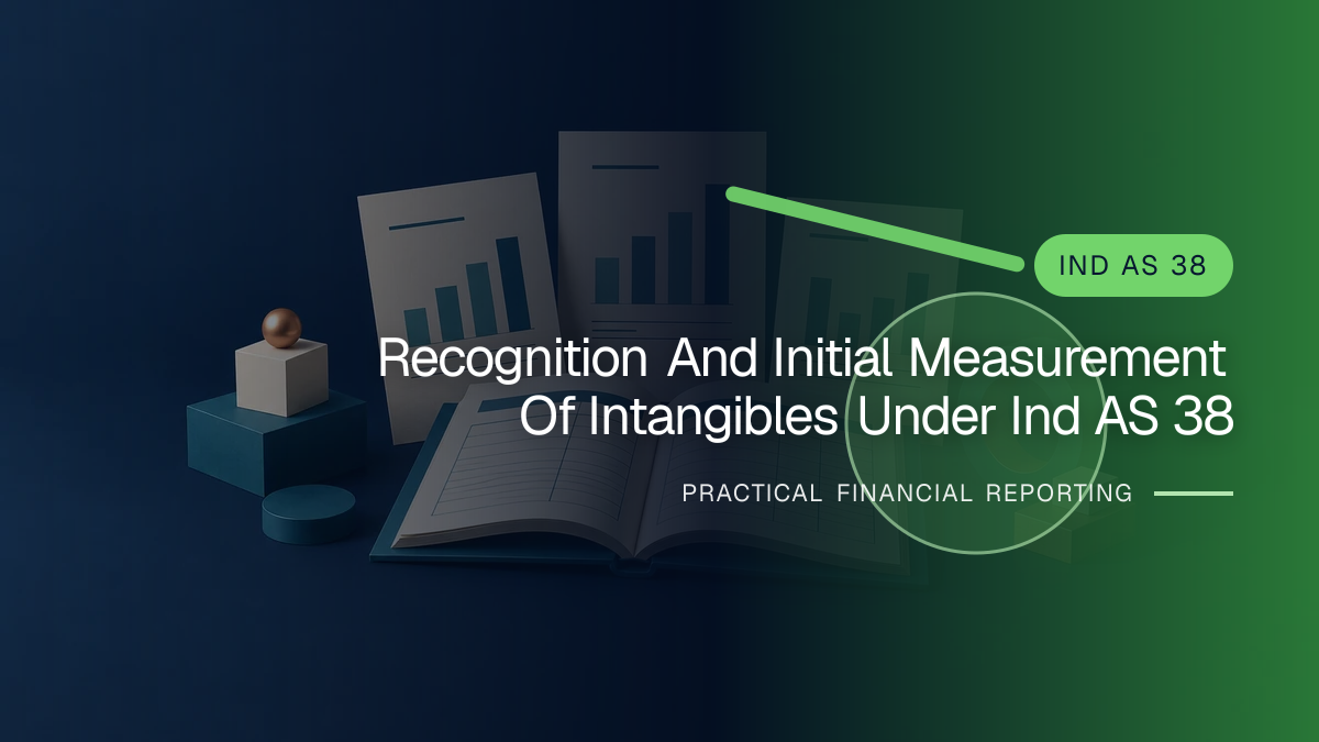 Original finance artwork for Recognition and Initial Measurement of Intangibles under Ind AS 38