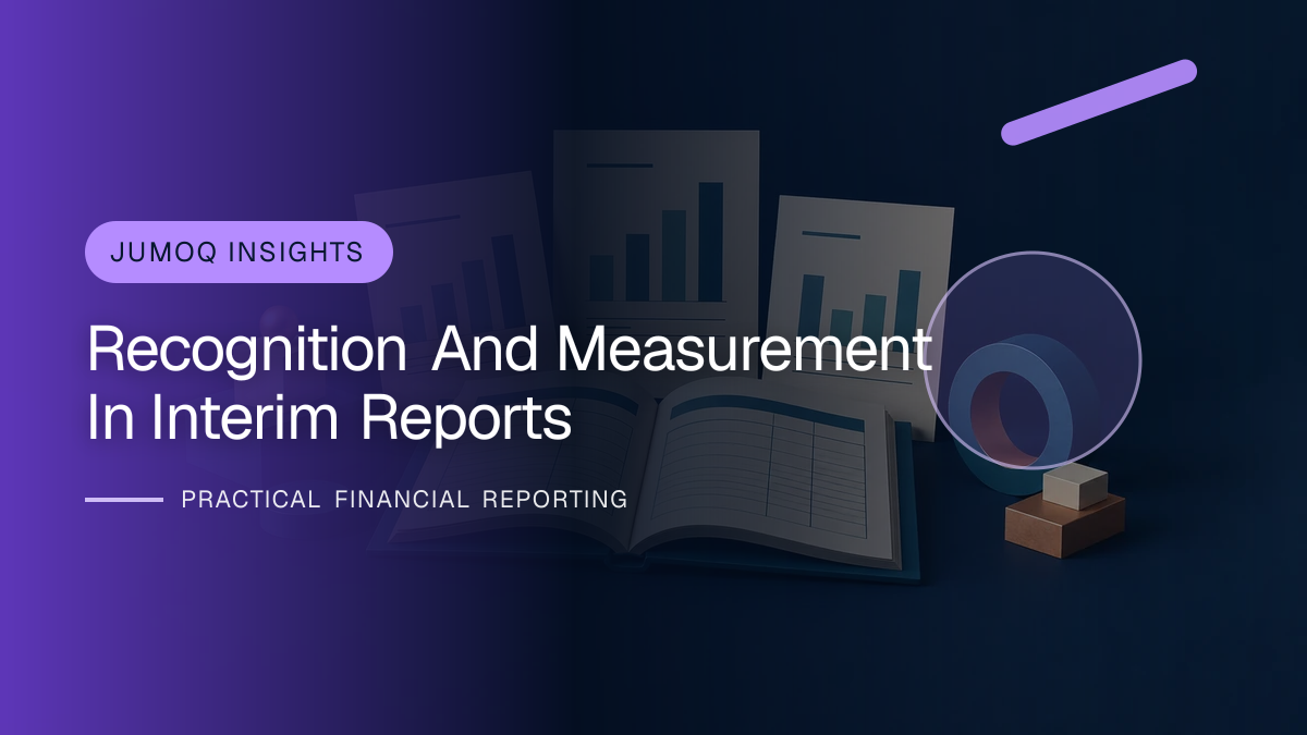 Original finance artwork for Recognition and Measurement in Interim Reports