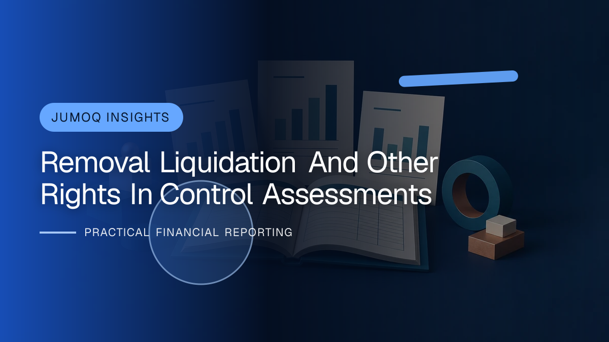Original finance artwork for Removal, Liquidation and Other Rights in Control Assessments