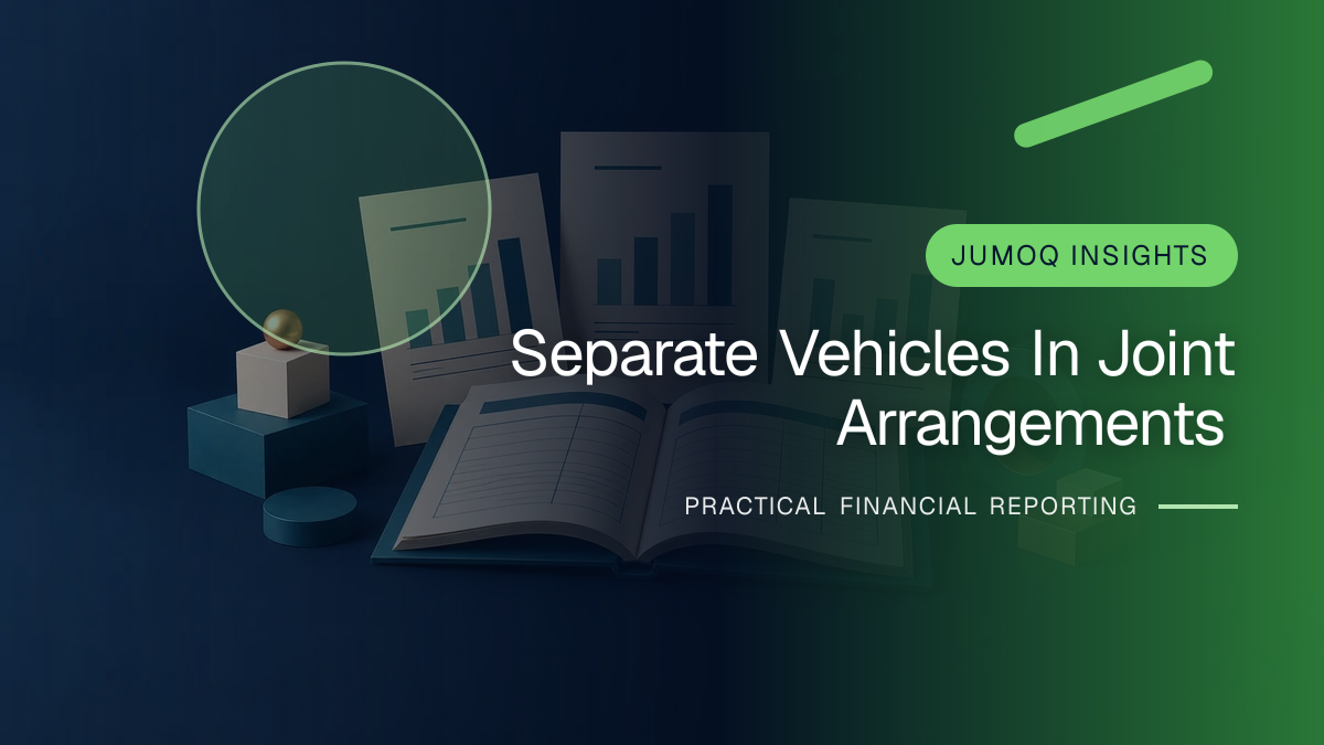 Original finance artwork for Separate Vehicles in Joint Arrangements