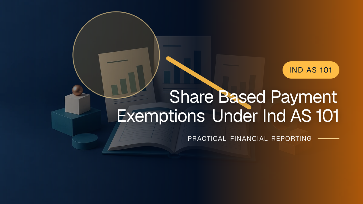 Original finance artwork for Share-based Payment Exemptions under Ind AS 101