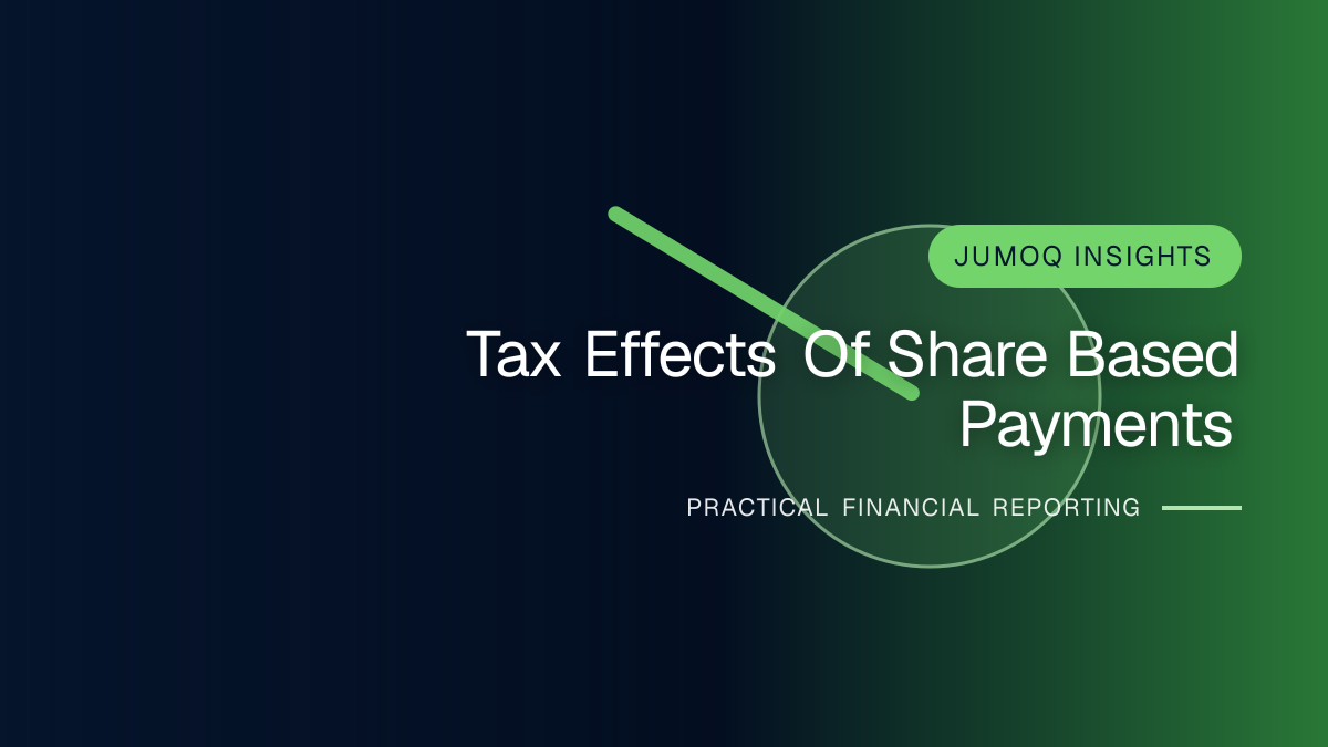 Professional financial reporting illustration for Tax Effects of Share-based Payments